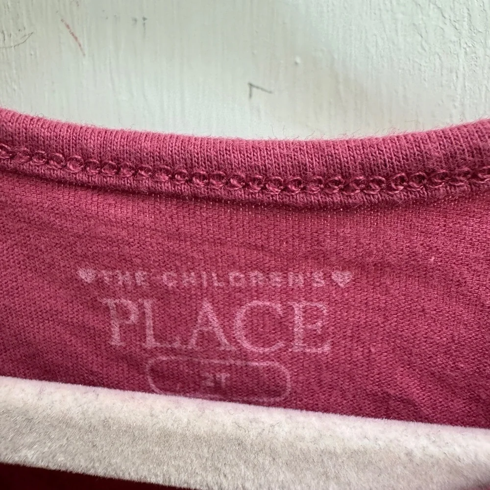 The Children's Place 2T Girls Pink/Purple Shimmery Butterfly Tank Top